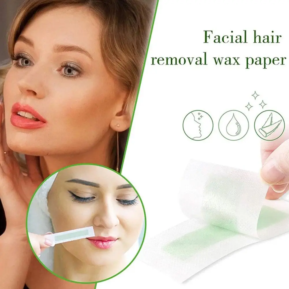 Professional Hair Removal Wax Strips For Summer Depilation Double Sided Cold Wax Paper For Leg Body Face Useful ﻿ - view 6