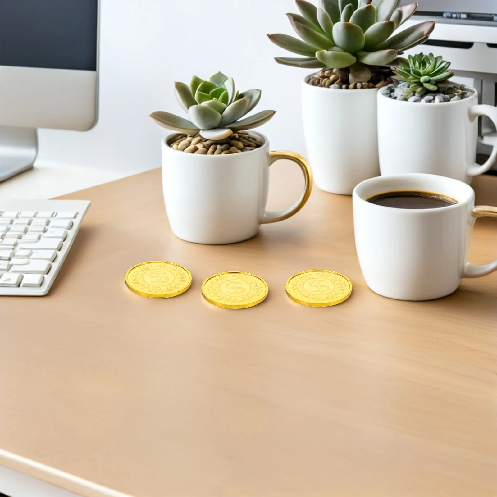 200 szt. monet z motywem pirackim, plastikowe, na przyjęcie urodzinowe, nagrody dla uczniów, gry na poszukiwanie skarbów