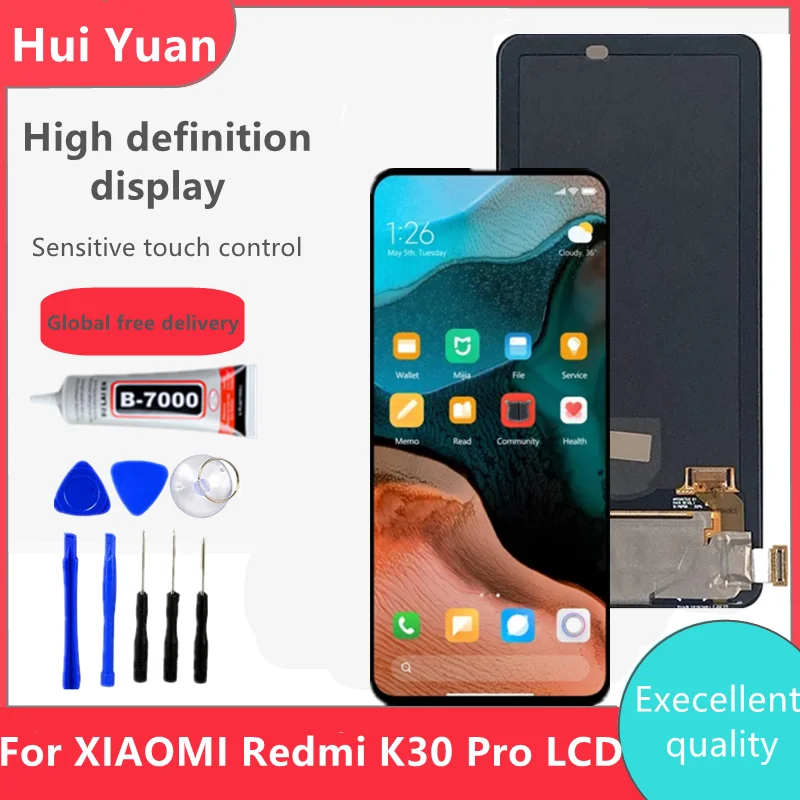 

ЖК-дисплей TFT для Xiaomi Poco F2 Pro, дигитайзер сенсорного экрана в сборе с рамкой, экран для Redmi K30 Pro M2004J11G, оригинал