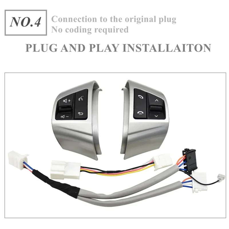

Portable 967000Q500 967100Q510 Multifunction Steering Wheel Remote Control Button For Hyundai Elantra HD 96700-0Q500 96710-0Q510