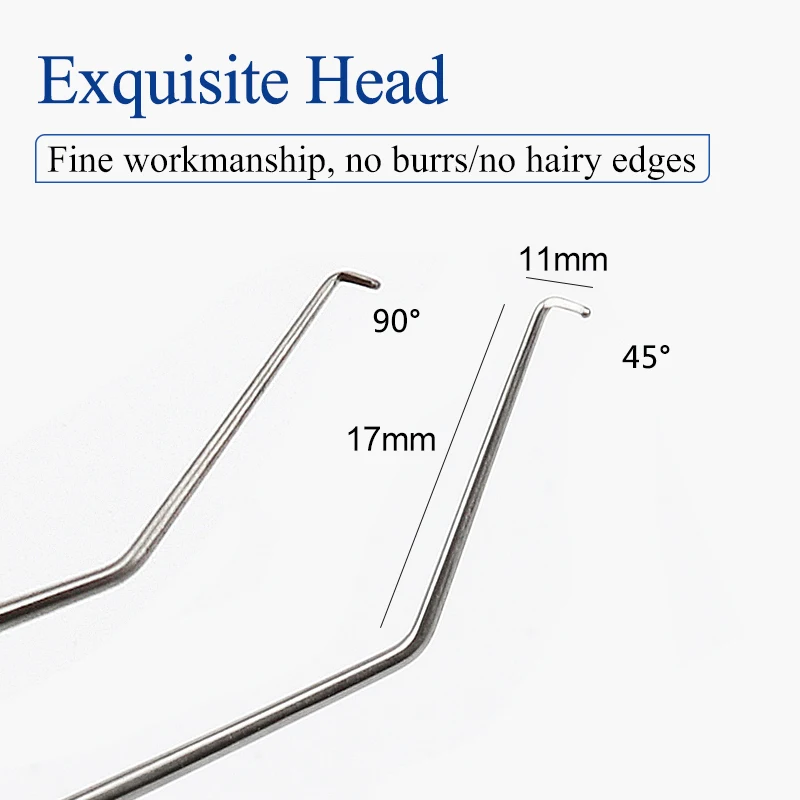 Oogheelkundige roestvrijstalen instrumenten Enkele kop Dual Head Iris Restorer Nucleus Shredder Nucleus Splitter