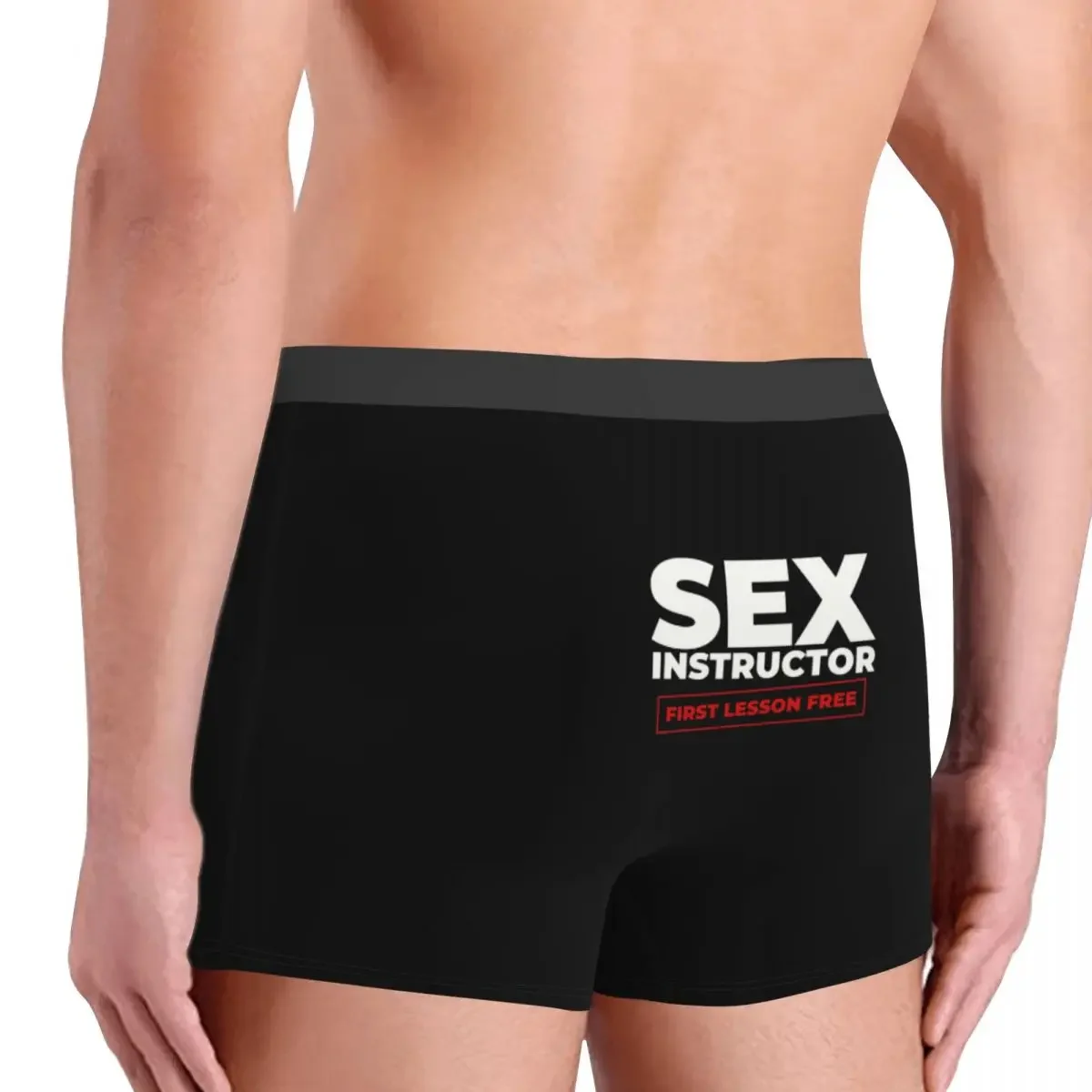 Intimo per istruttore di sesso maschile Sexy stampato personalizzato Boxer mutandine slip mutande traspiranti