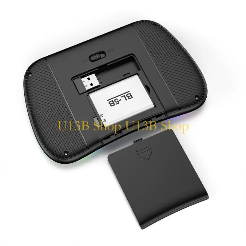 U13B Backlit 2.4GHz Mini Wireless Keyboard Remote Control with Touchpad Mouse Combo