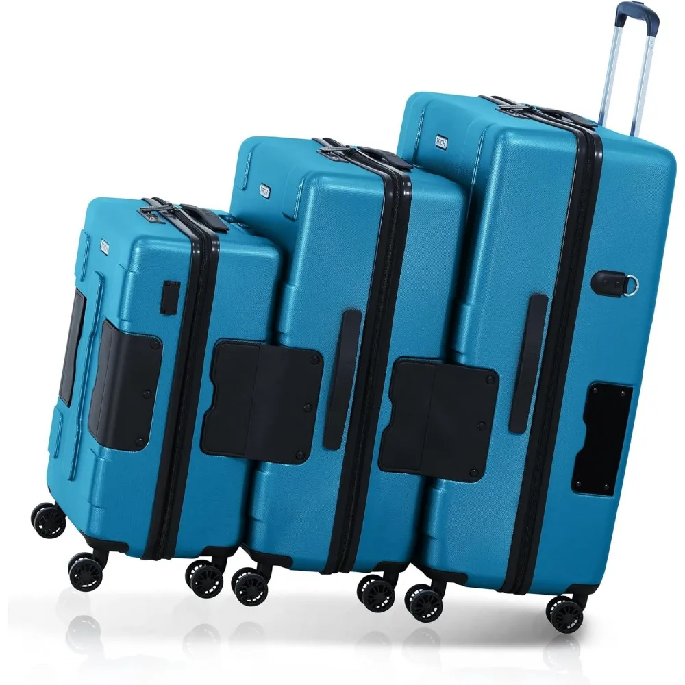 

Tach V3.1 Hard Shell 3 Piece Luggage Set - 20, 24 & 28 inch Luggage | Carry On, Medium & Large Checked Suitcases | Patented Buil