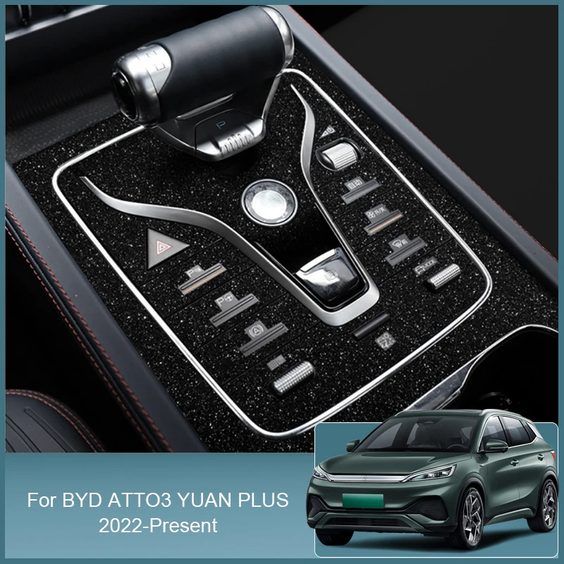 

For BYD ATTO 3 YUAN PLUS 2022-2025 Car Interior Sticker Windows Contol Inner Door Gear Panel Protective Film Auto Accessories