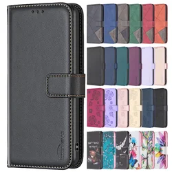 Wallet Flip Case on For Samsung Galaxy A14 4G SM-A145F Classic Phone Leather Cases For A14 5G A146B A 14 Card Slot Back Cover