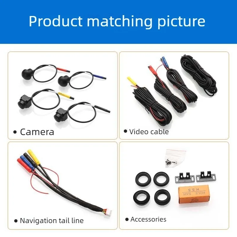 360 Degree Bird View Panorama Camera for TEYES 720P HD Night Vision Universal Car Surround System