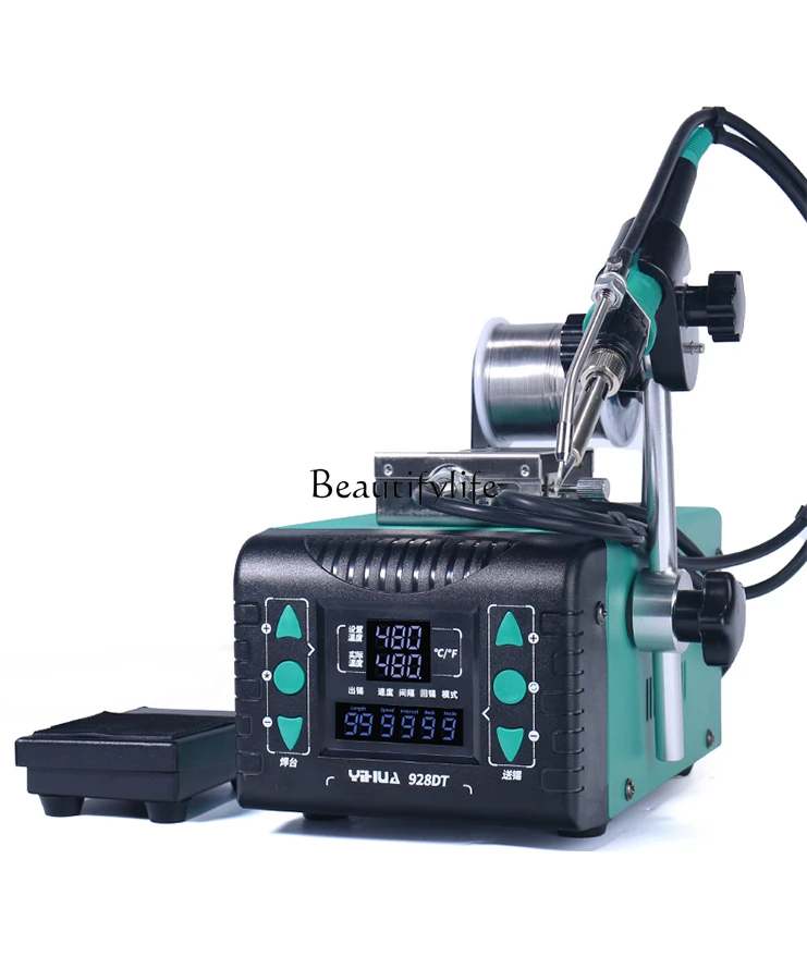 Semi-automatic Floating Machine Pedal Type Constant Temperature Automatic Tin Outlet Electric Soldering Iron Sets