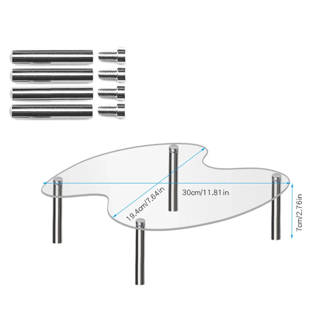 Handmade Display Shelf Acrylic Display Shelf For Everyday Use Clear Showcase Easy To Assemble High-quality Acrylic