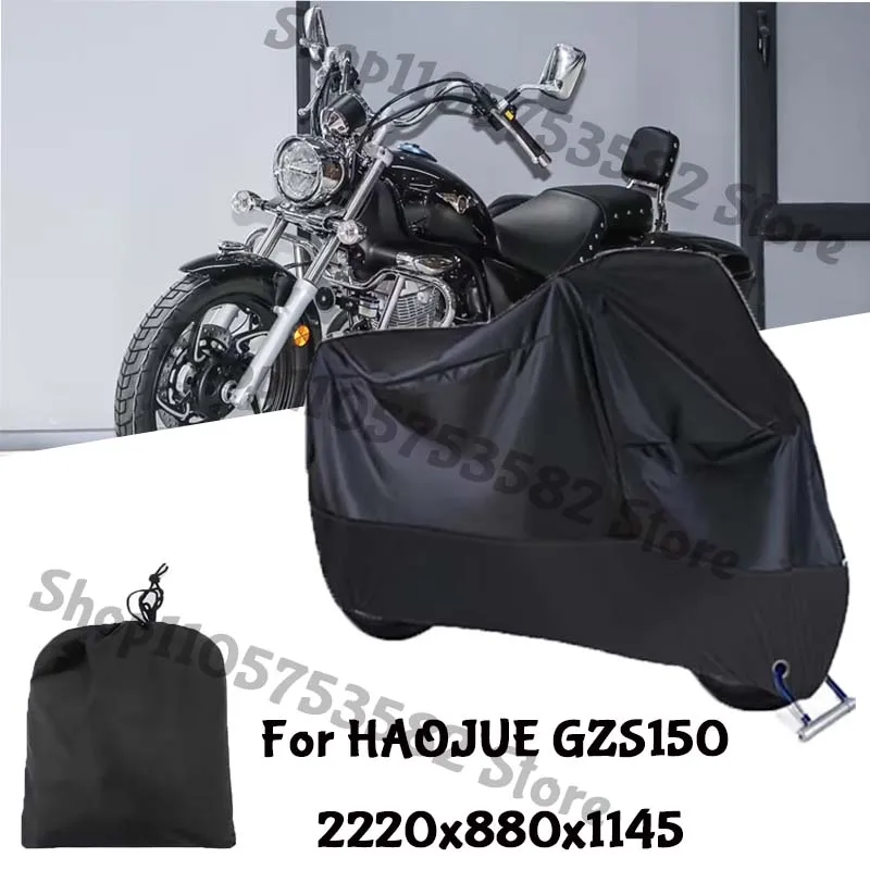 Motorcycle Full Covers For HAOJUE GZS150 Car Outdoors Sun Protection Dust No Ear Thickened Oxford Clothcover Accessories