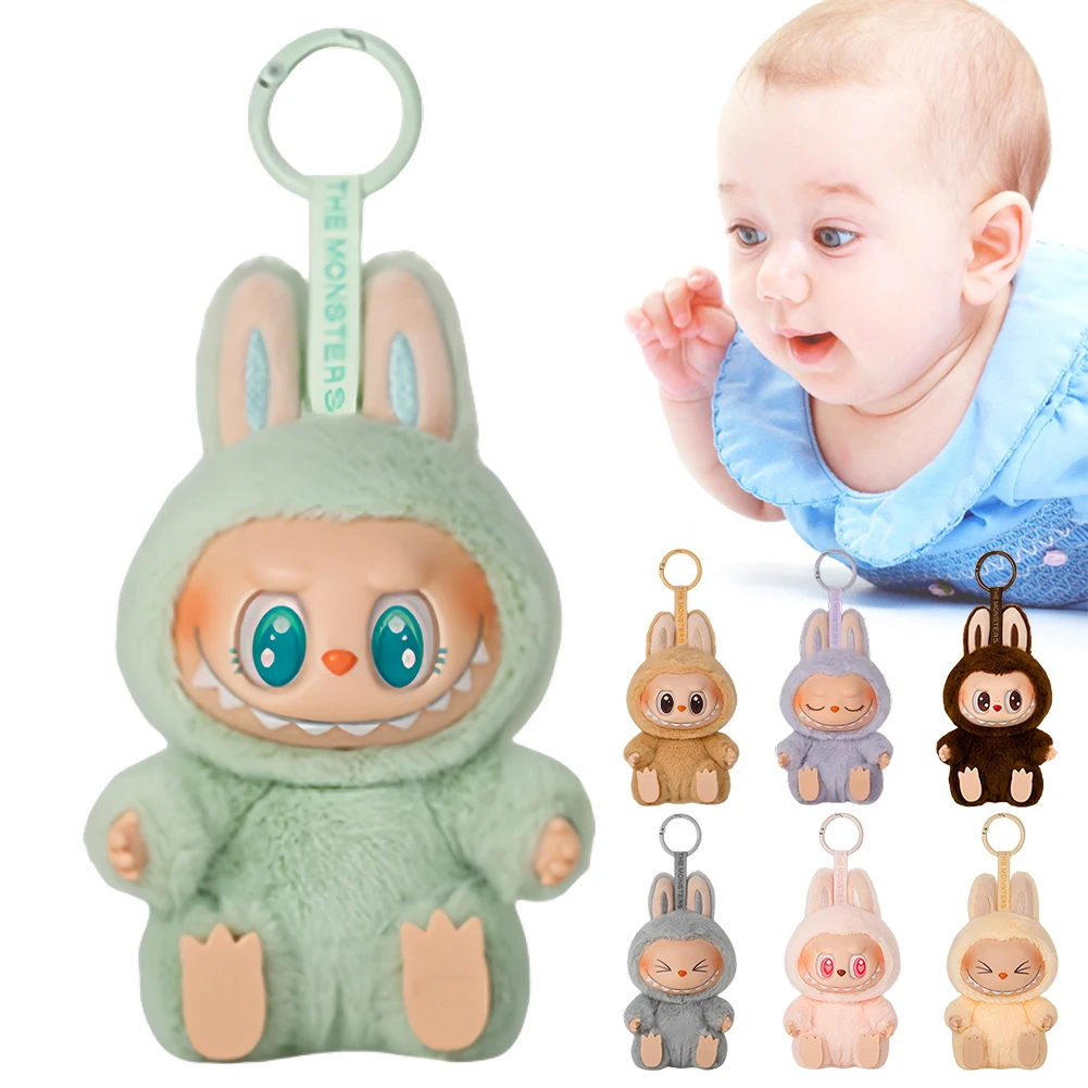 

Genuine Blind Box The Monster Labubu Sit-Down Party Series Vinyl Doll Pendant Doll Keychain Kawaii Toy Christmas Collection Gift