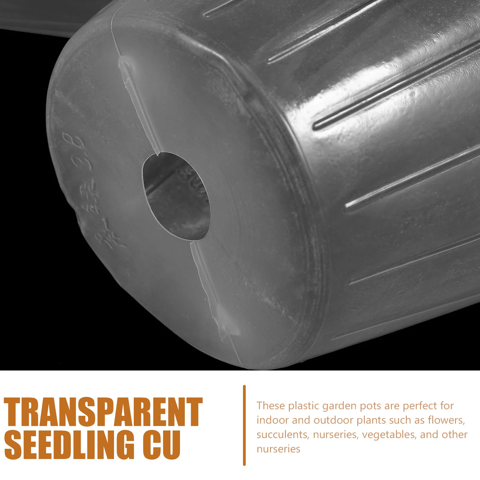 

36pcs Clear Plastic Plant Pots With Drainage Holes For Succulents Indoor Outdoor Starter Multipurpose Gardening Pot