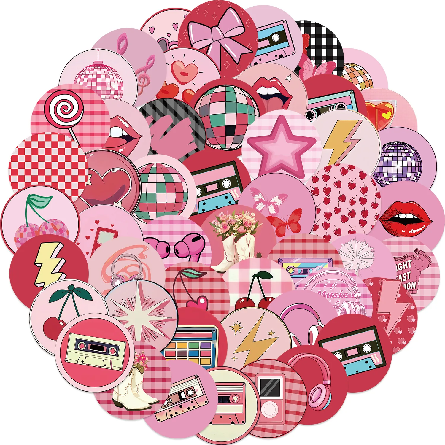 50 قطعة Instagram تسليط الضوء على غطاء ملصقات العلامات مذكرات Y2K ملصقات صناعة يدوية سكرابوكينغ الهاتف الأمتعة سكيت الشارات مقاوم للماء #2