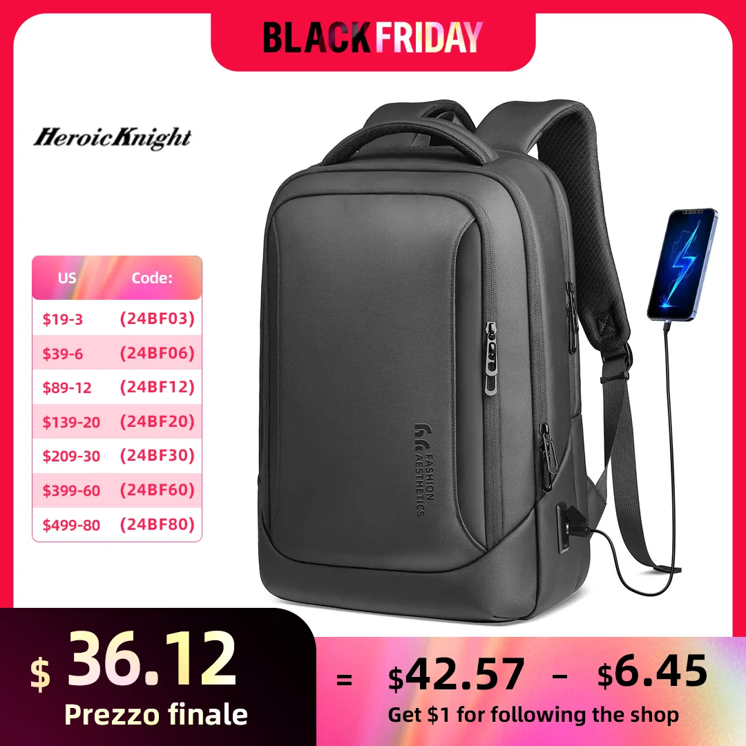 Heroic Knight Multifunctional Men's Backpack 15.6