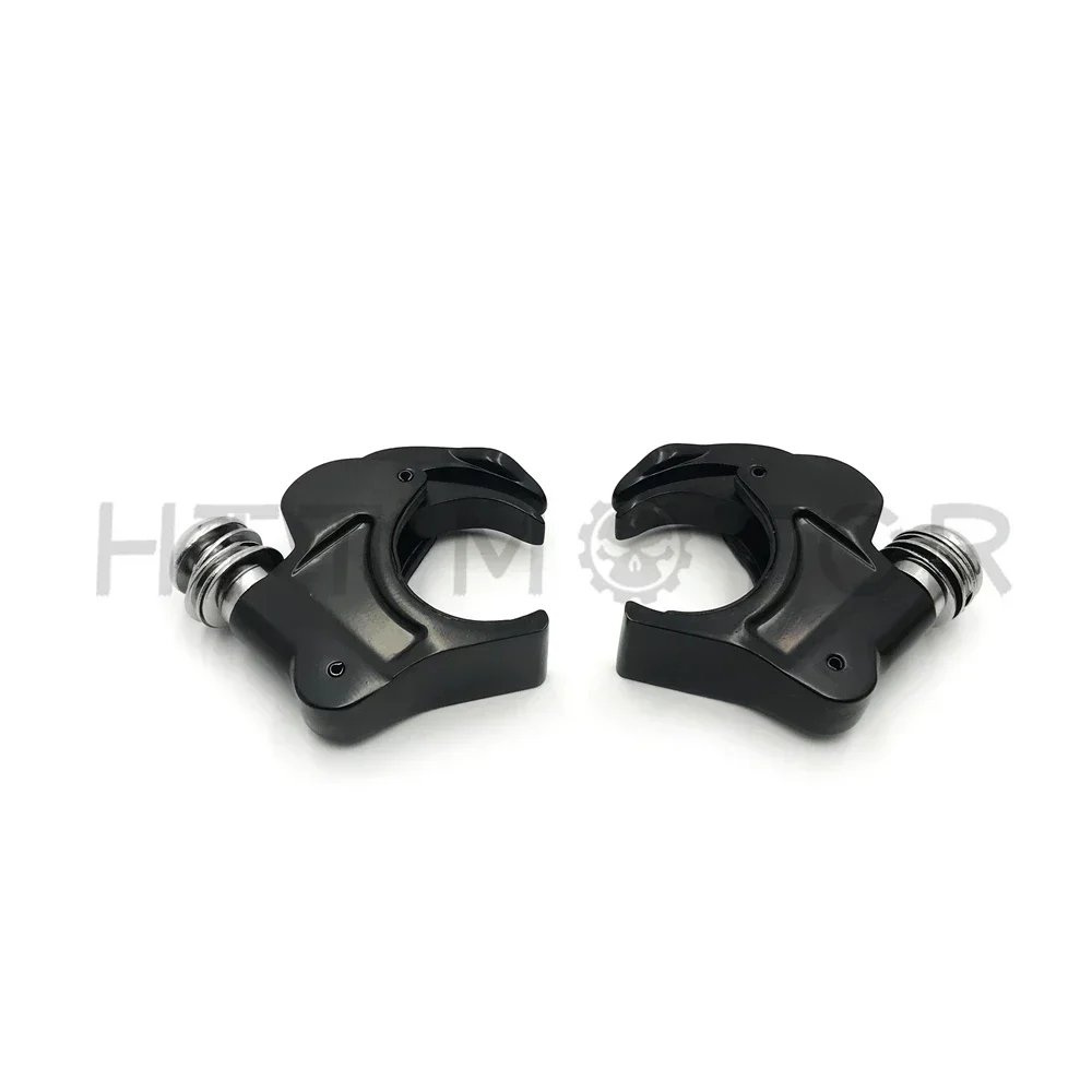 

Motorcycle 39mm Forks Quick Release Windshield Clamps for Harley Davidson Dyna Sportster XL XLH Black