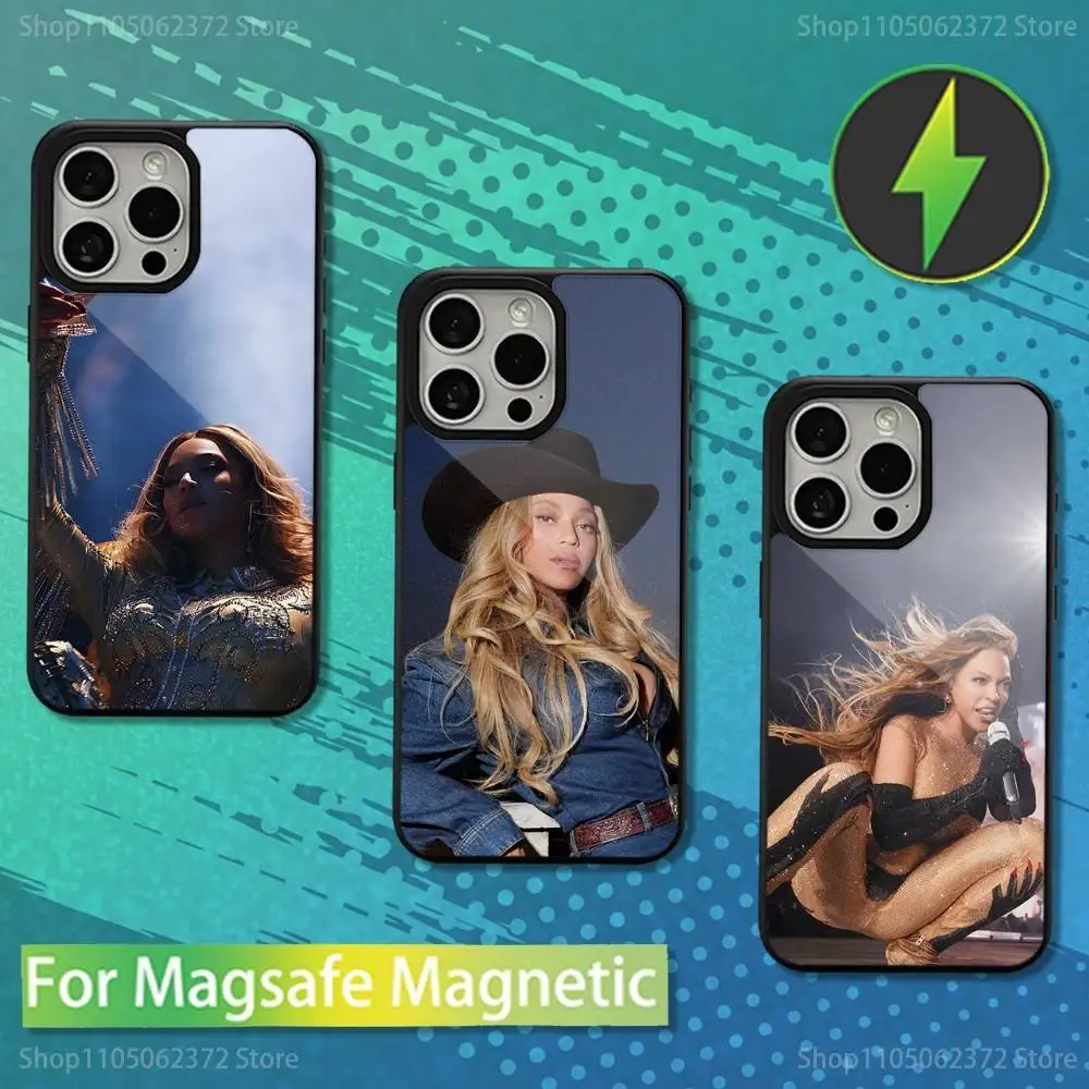 

Singer B-Beyonces Hot Phone Case For iPhone 16,15,14,13,12,11,Pro,Max,Plus,Mini,Magsafe,Magnetic Wireless Charging Case