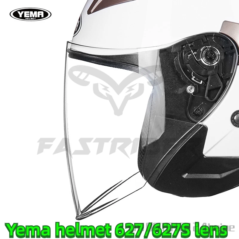 YEMA Helmet Lens Half Helmet 627/627S Lens Original Transparent Anti Fog Lens Helmet Accessories