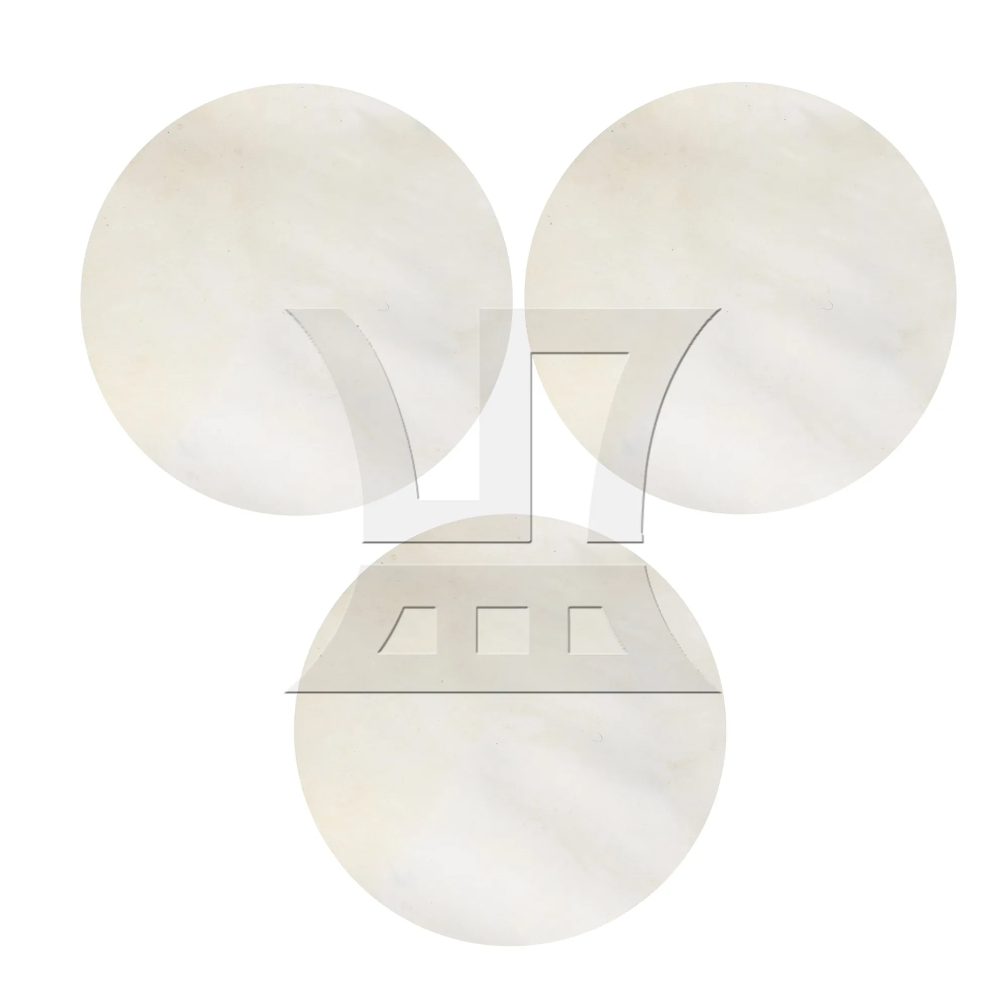 

Yibuy 3 Pcs Natural African Drum Head for Music Lovers 17.71x17.71x0.03inch