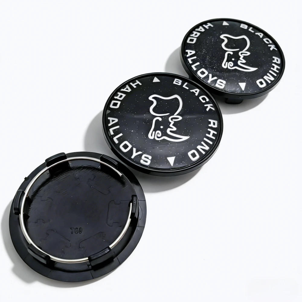 

4pcs 69mm ( Clips 56mm ) Rhino Logo Emblem Badge Car Wheel Center Caps Wheel Hub Dust Cover Rim Hubcaps Replace Car Accessories