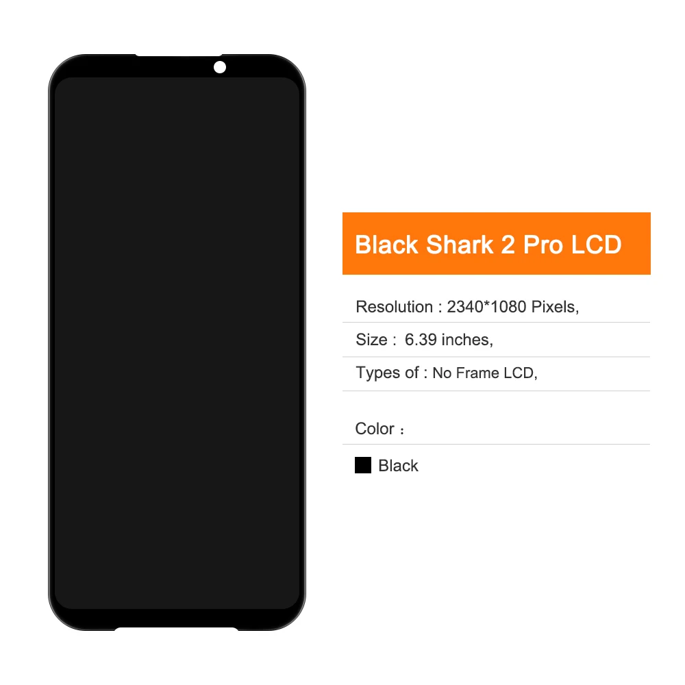 Imagem -02 - Display Lcd Amoled Digitador de Tela Sensível ao Toque para Xiaomi Black Shark Skw-h0 Skw-a0 Pro Dlt-a0 Dlt-a0 Dlt-h0 6.39