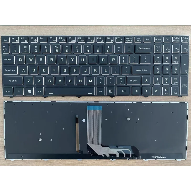 

YY+New for Clevo PC50 PC50DN2 PC51 PC70 PC70HS Sager NP8752N2 US Backlit Keyboard