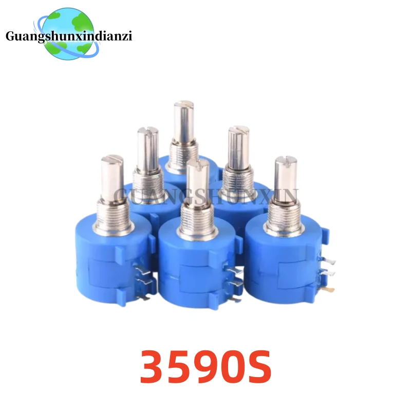 3590S 1/5/10PCS/ 100% NEW high-quality 500 1K 2K 5K 10K 20K 50K 100K ohm 3590 102 202 502 103 Precision multi-turn winding