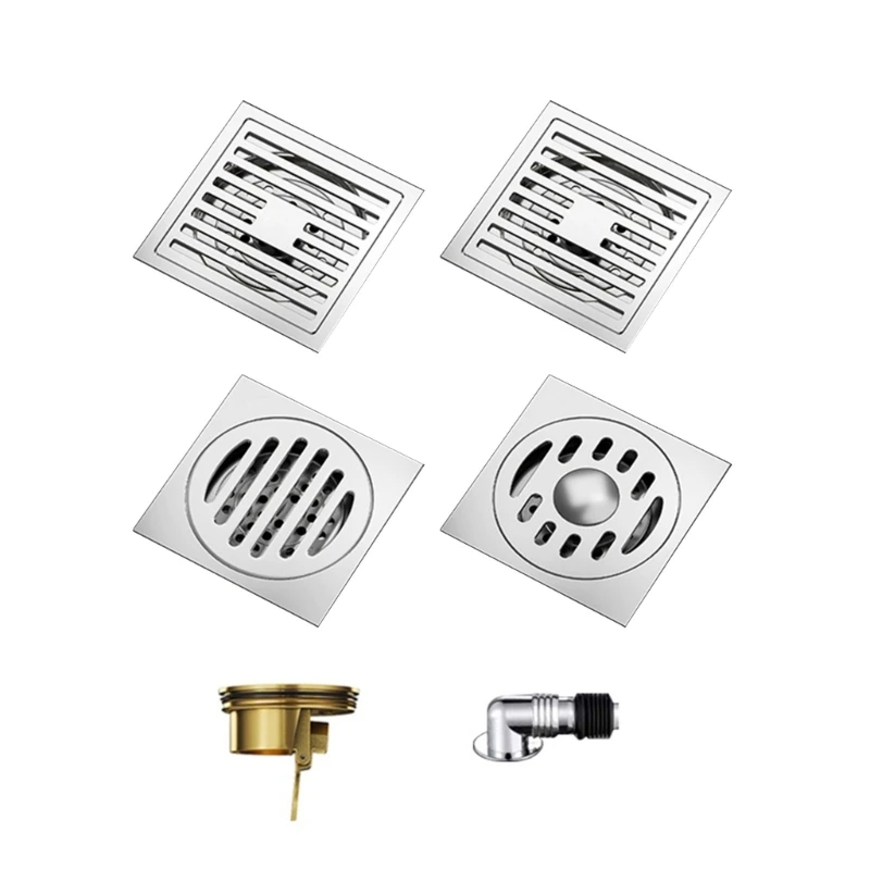 Filtros drenaje baño acero inoxidable resistentes y portátiles, eficaz receptor y residuos para uso diario en
