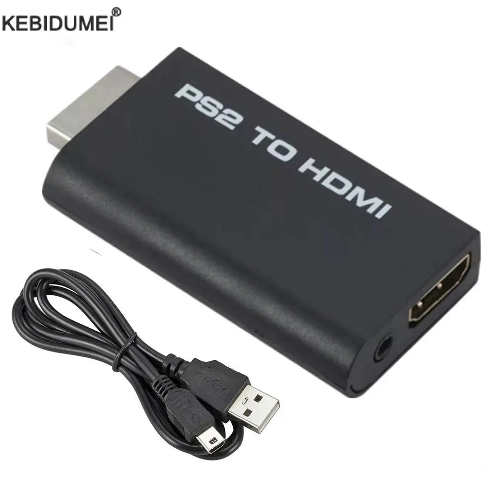 PS2 to Hdmi-Compatible Converter Adapter Audio And Video With 3.5mm Audio Port Supports Pc All Ps2 480i 480p 576i Display Modes