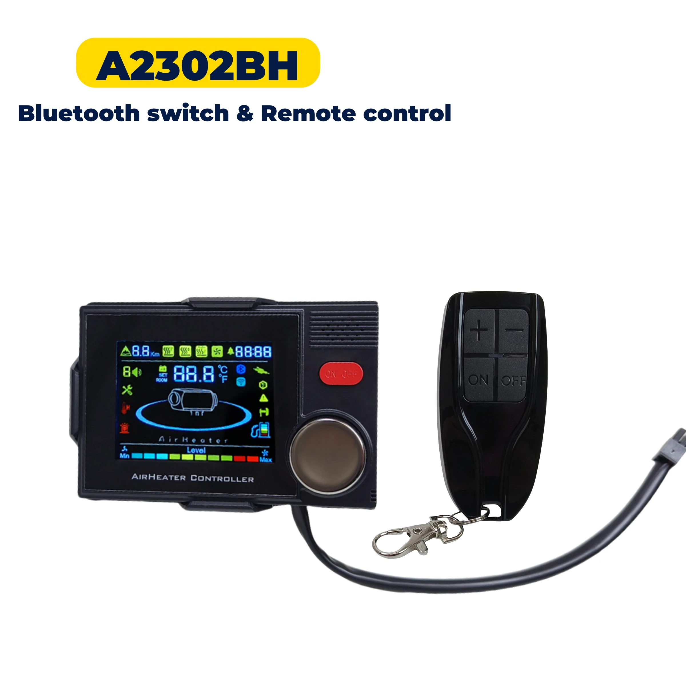 Sunster Car Heater A2302BH LCD Switch APP bluetooth Remote Control Only applicable to 12V&24V universal voltage models