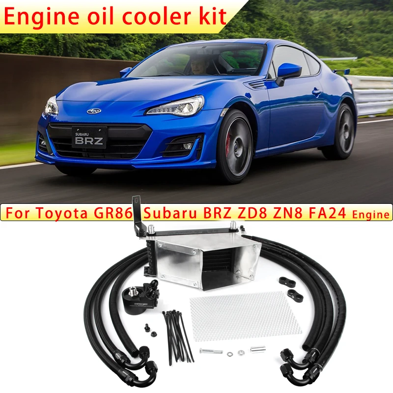 

For Subaru BRZ ZC6 ZD8 Toyota GT86 ZN6 GR86 ZN8 FA20 FA24 Scion FR-S Oil Cooler Kit Engine Radiator Car Modification