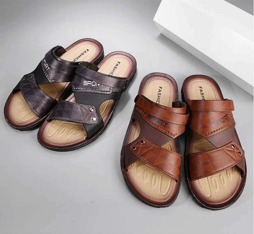 جديد شياتسو النعال للرجال أحذية رخيصة رجل شبشب صيفي الماركات الفاخرة أحذية الرجال الصنادل تتجه صندل مسطح #1