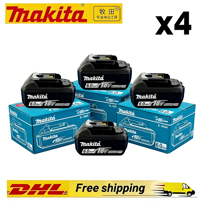 

Makita 18V Lithium Battery 6.0Ah/2.0Ah Compatible with BL1830 BL1830B BL1840 BL1840B BL1850 BL1850B High-Quality Power Tools Bat