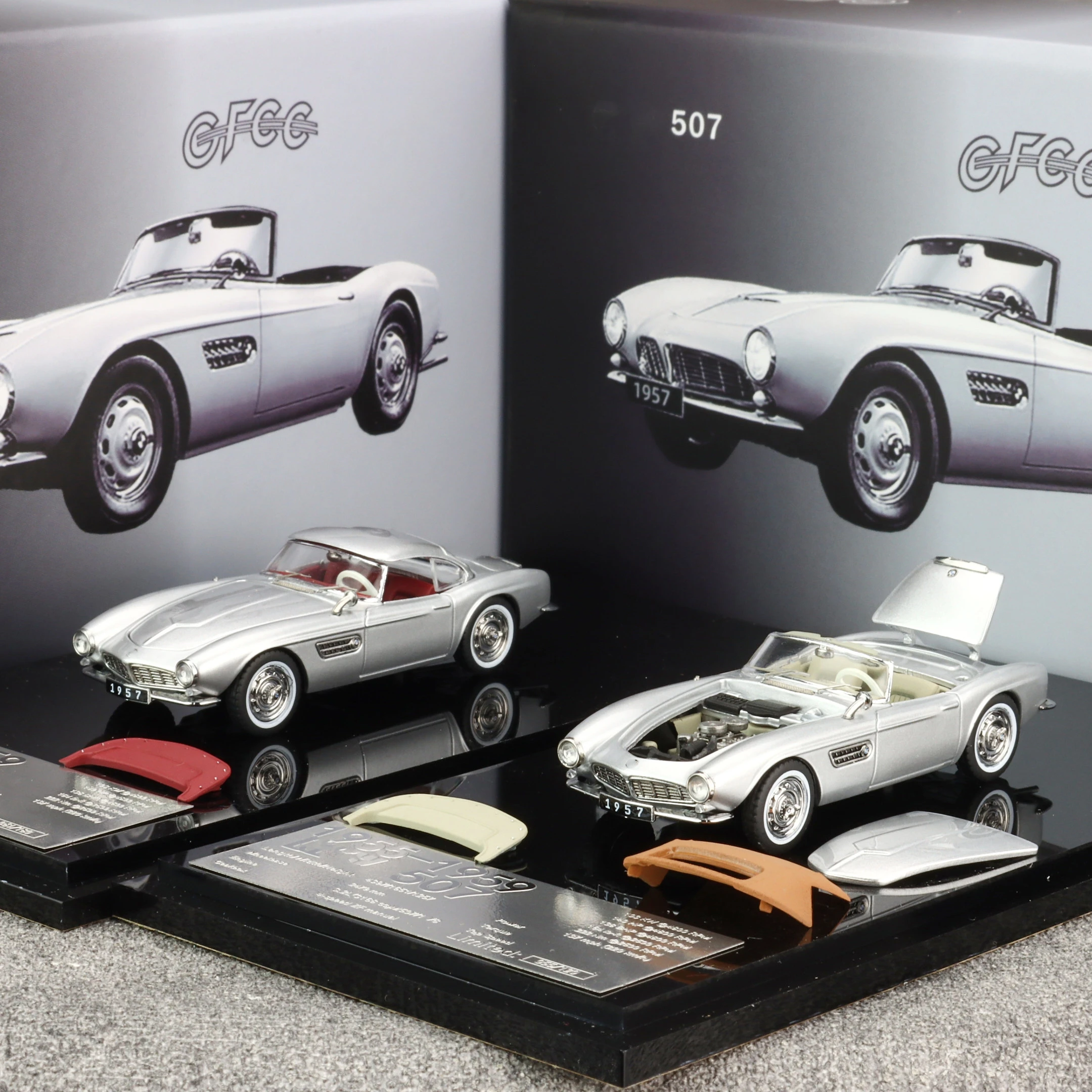 

GFCC 1:64 1957 507 литая под давлением модель автомобиля, ограниченная серия, коллекционные подарки для хобби