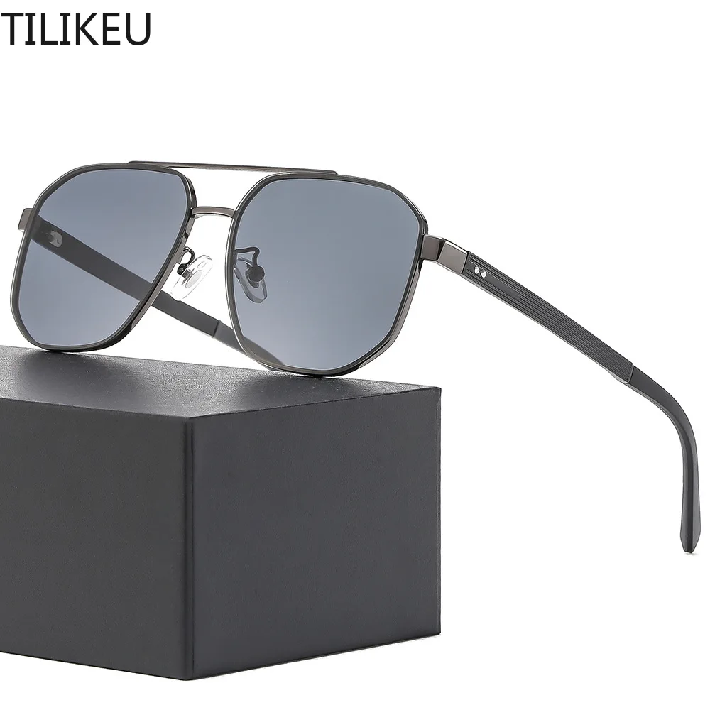 

Солнцезащитные очки в оправе из алюминиево-магниевого сплава, поляризационные солнцезащитные очки, уличная защита от солнца, защита от уровня UV400, мужские солнцезащитные очки