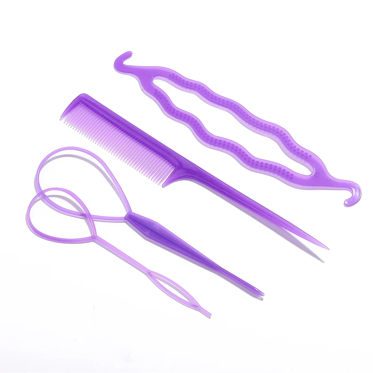 

1Set DIY French Hairpin Twist Bun Loop Hair Styling Tools Comb Women Hairdressing Braiders Tool