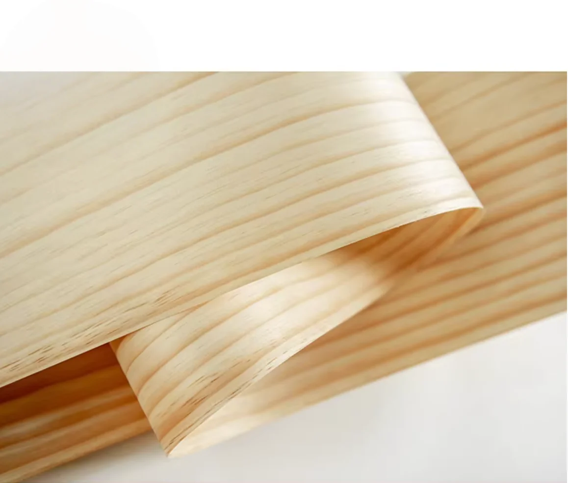 Thickness:0.5mm Natural New zealand Straight Grain Pine Wood Veneer Sheets High-End Decorative Veneer