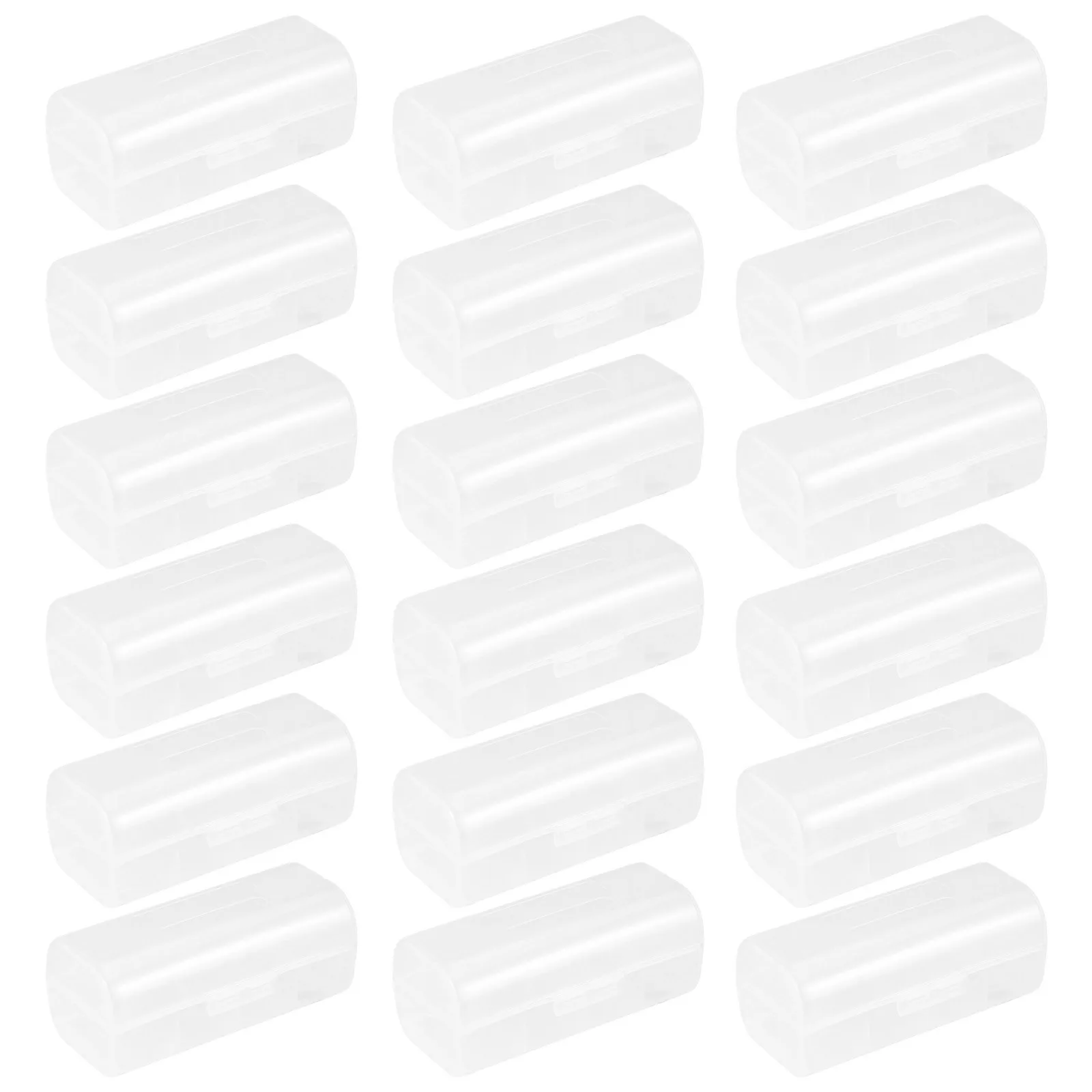 

30Pcs Transparent Storage Box Shockproof Plastic Organizer Case for 26650 Rechargeable Cells Portable Use