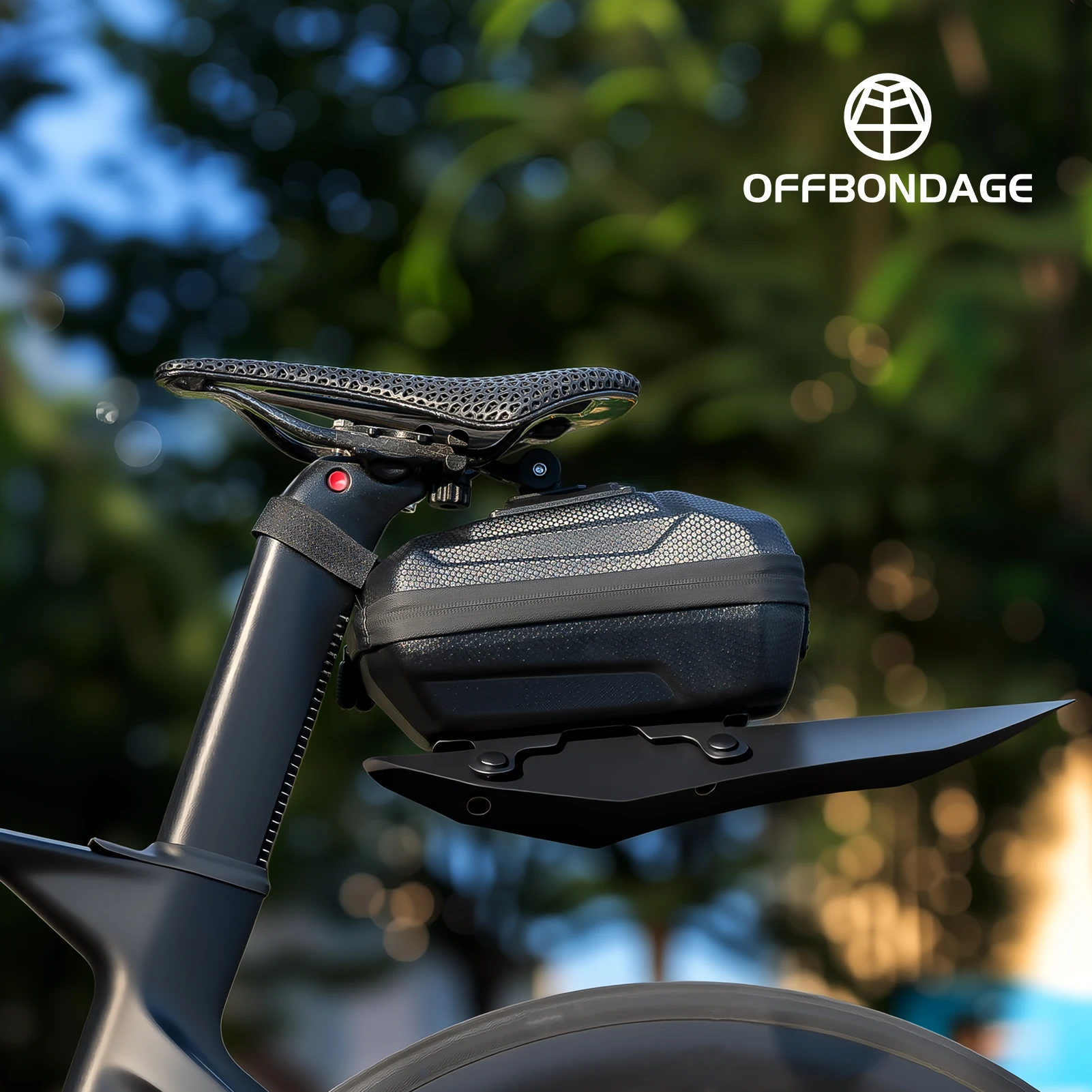 

OFFBONDAGE 2.4L Bicycle Bag 2-in-1 Bike Rear Bag Fender Waterproof Bike Trunk Bag MTB Bike Tail Bag Cycling Seat Bag Saddle Bag