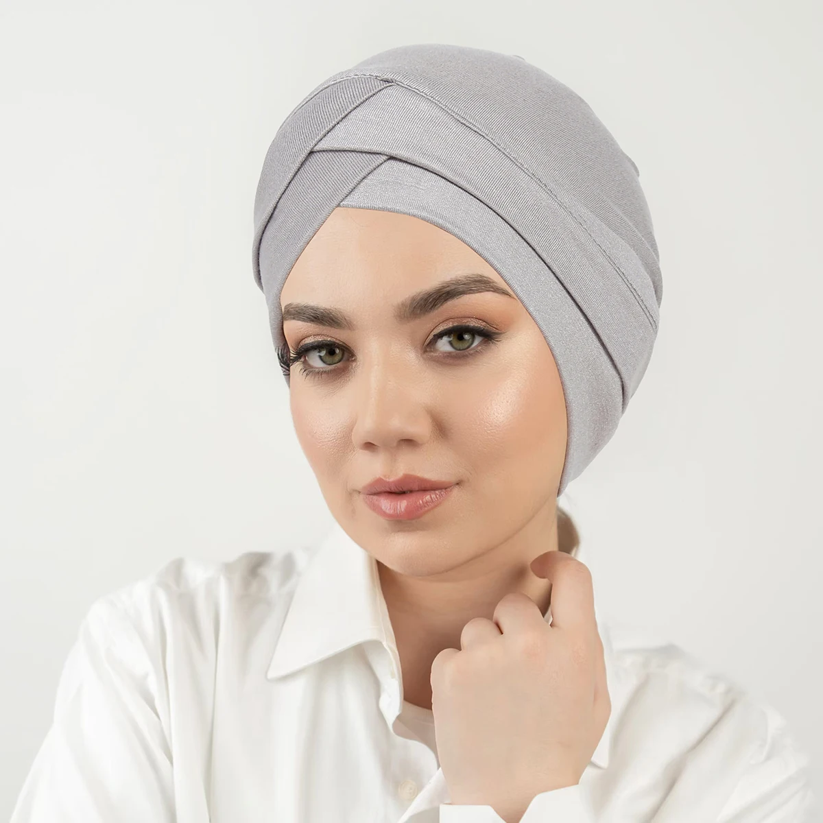 عبرت الجبين مرونة النساء الحجاب قبعات مسلم التفاف رئيس عمامة بونيه موضة غطاء الرأس الملابس الإسلامية الملحقات