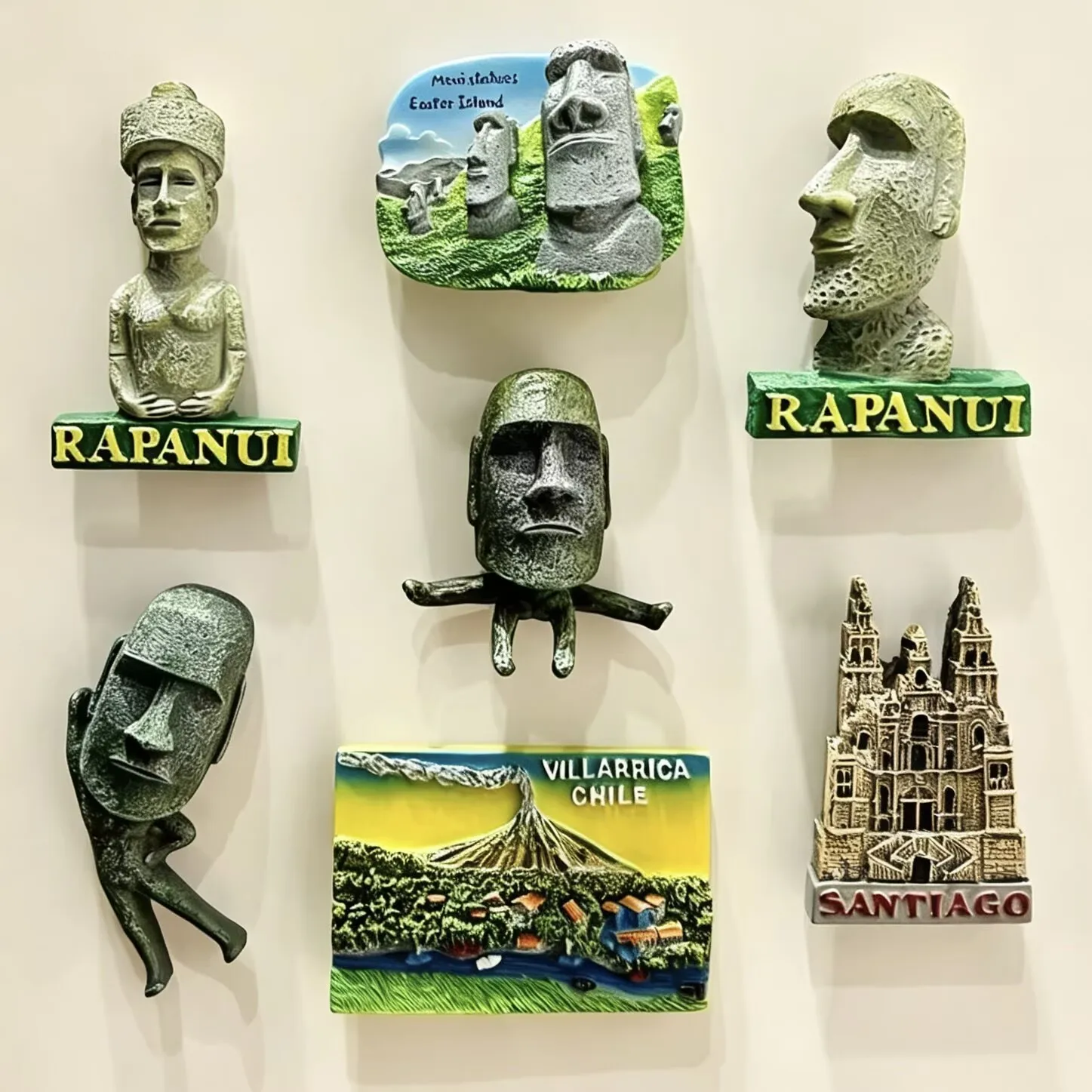 Chile Resin Handicraft 3D Fridge Magnets Tourism Souvenir Refrigerator Magnets Sticker Collection Gift Home Decoration Articles