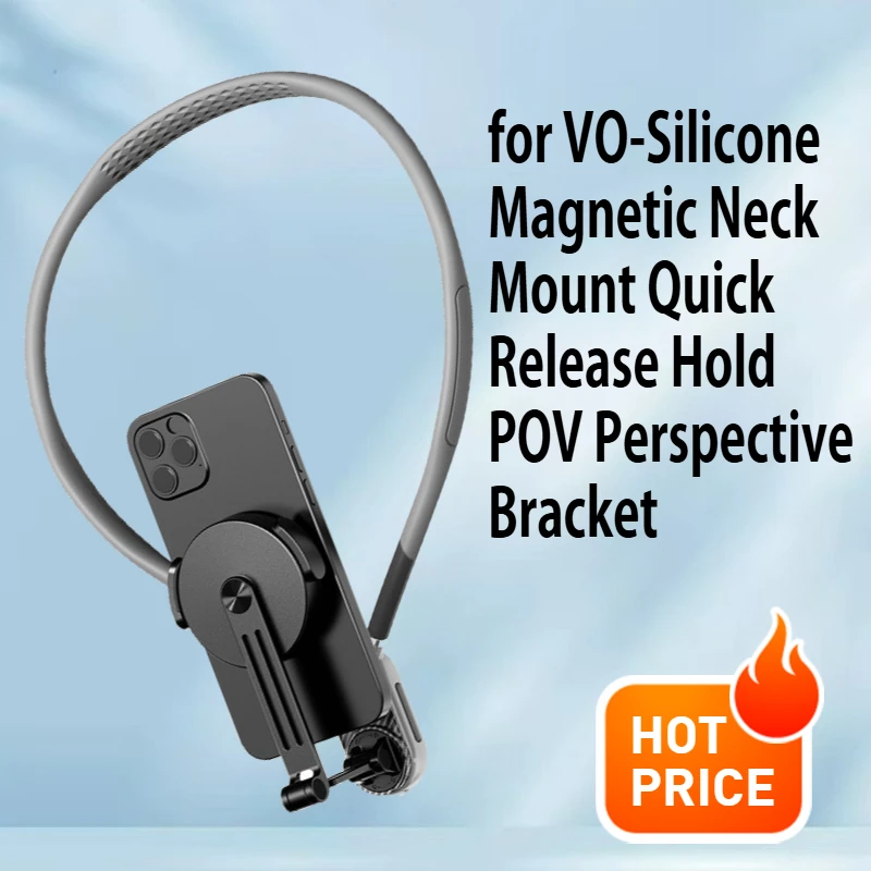 

First person perspective magnetic neck suspension phone holder anti shake shooting artifact sports camera accessories anti shake