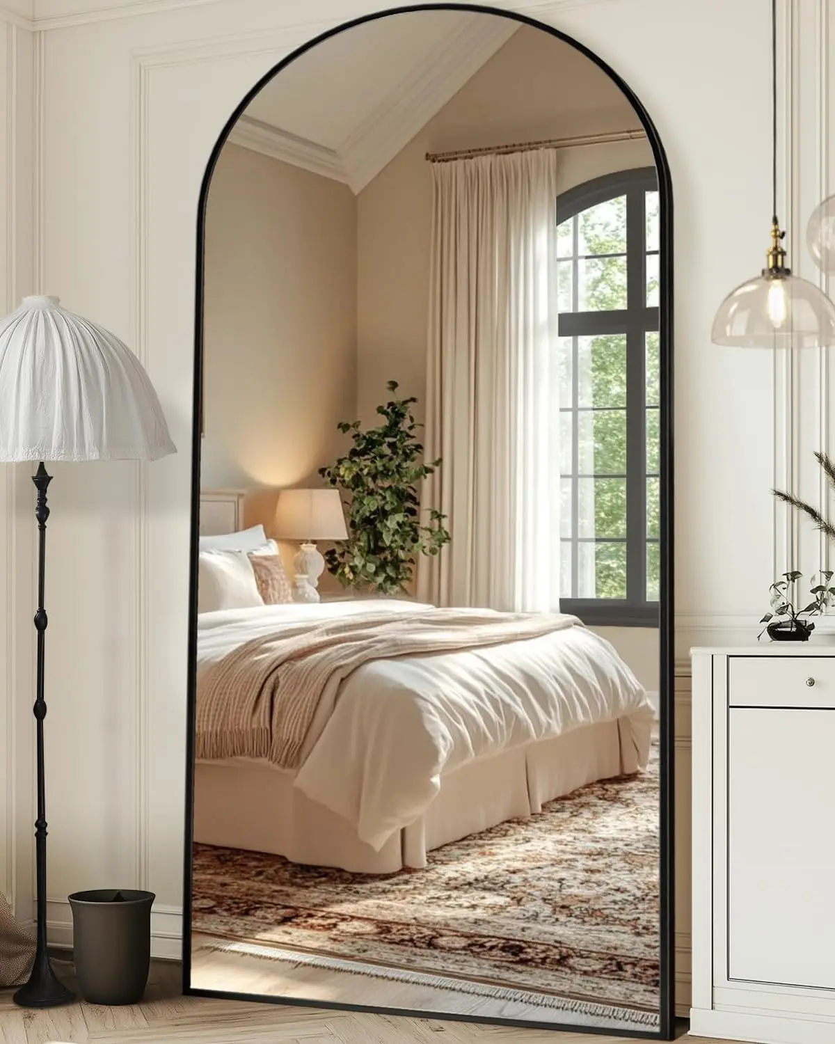 Miroir pleine longueur 78x38 pouces, miroir pleine longueur aéré avec miroir complet sur pied