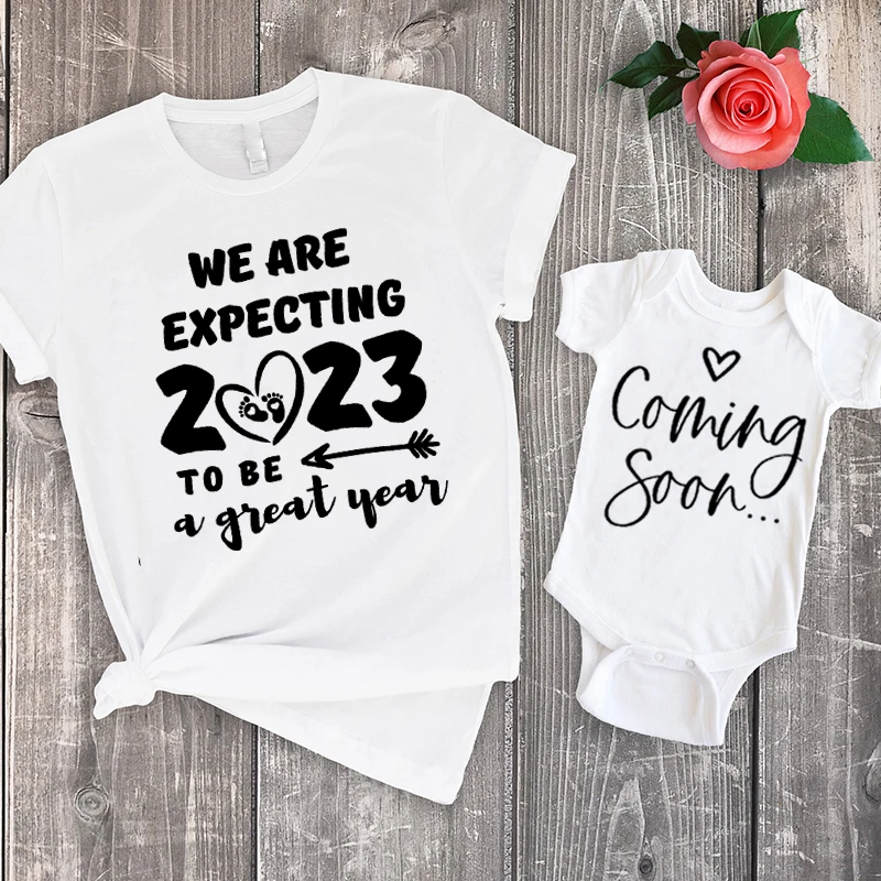 

2023 Pregnancy Shirt We Are Expecting 2023 To Be A Great Year Shirt Mother Kids 2023 Pregnancy Announcement Shirt Fashion m