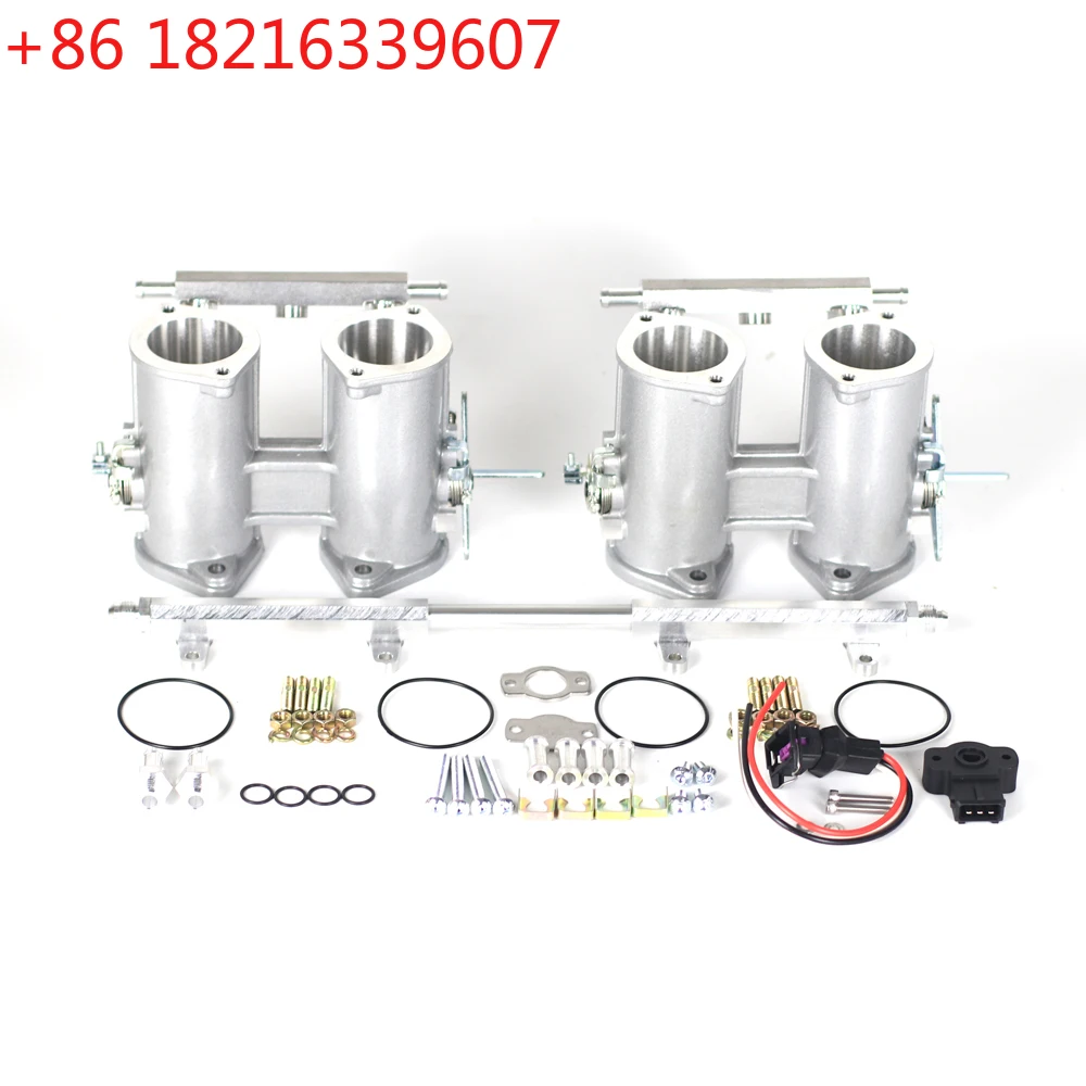 TAO 40/42/45/48/50 DCOE DUAL W Fuel Rail TPS 40mm Throttle Bodies Body for Weber/EMPI/FAJS/Dellorto/Solex DCOE/DHLA C