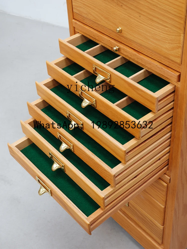 

Мобильный многоярусный шкаф-тумба X2 в средневековом ретро-стиле для хранения документов и украшений