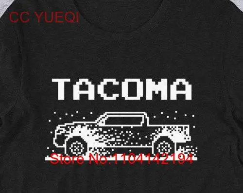 Tacoma 8 bit retro  T Shirt long or short sleeves