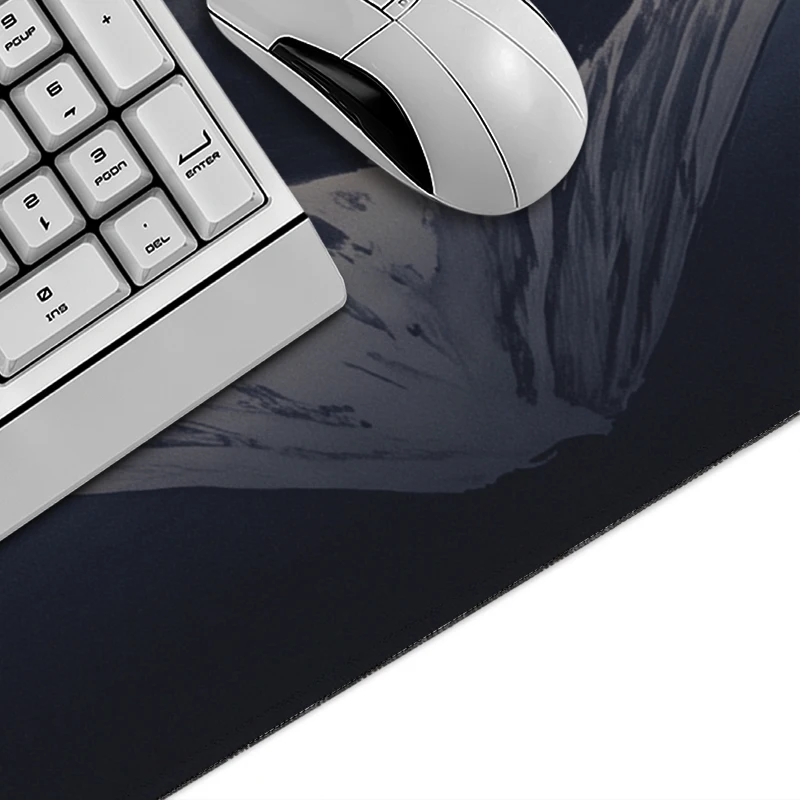 Mouse Pad Moonlit Sakura Mount Fuji Gaming printon demand Custom Home Mousepad XXL Mechanical Keyboard Pad Non-Slip Table Mat