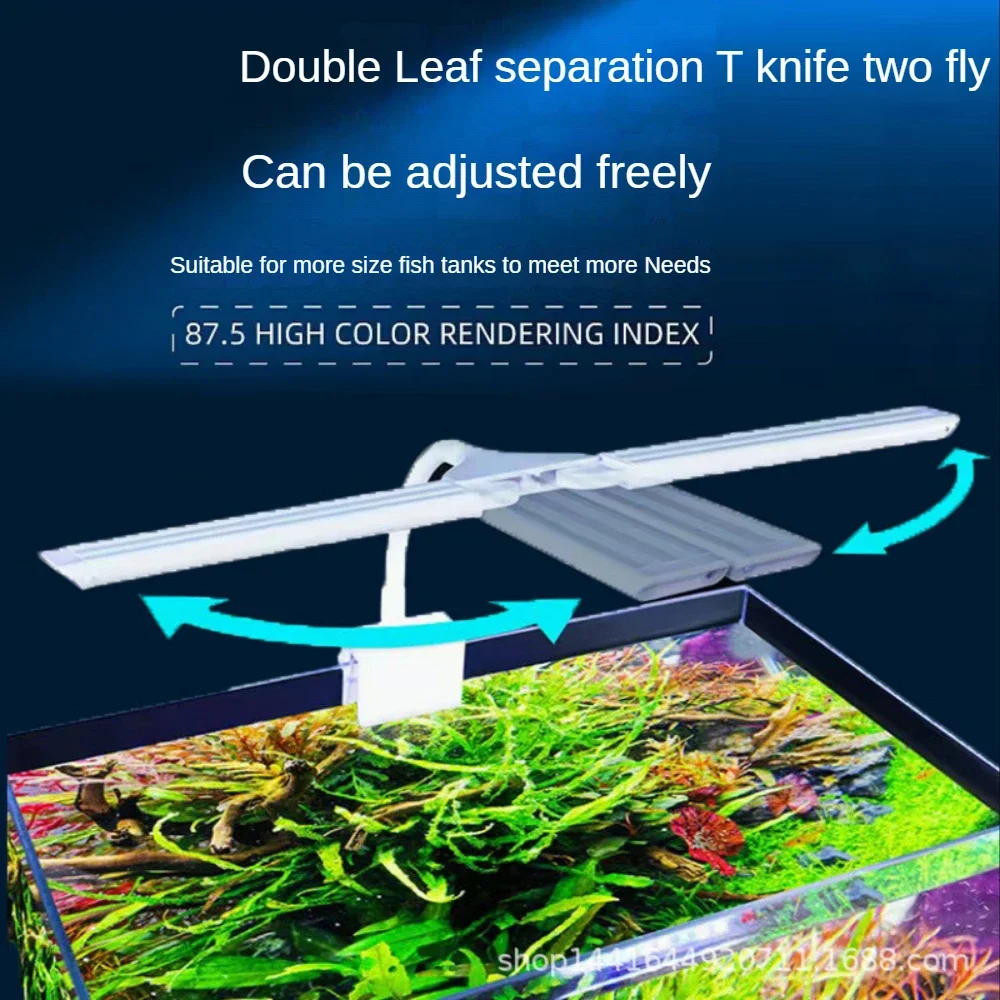 lampe-a-pince-pour-aquarium-avec-reglage-de-l'heure-amenagement-paysager-a-spectre-complet-double-led-pour-aquarium-bleu-blanc-et-effet-lumineux-70-cm