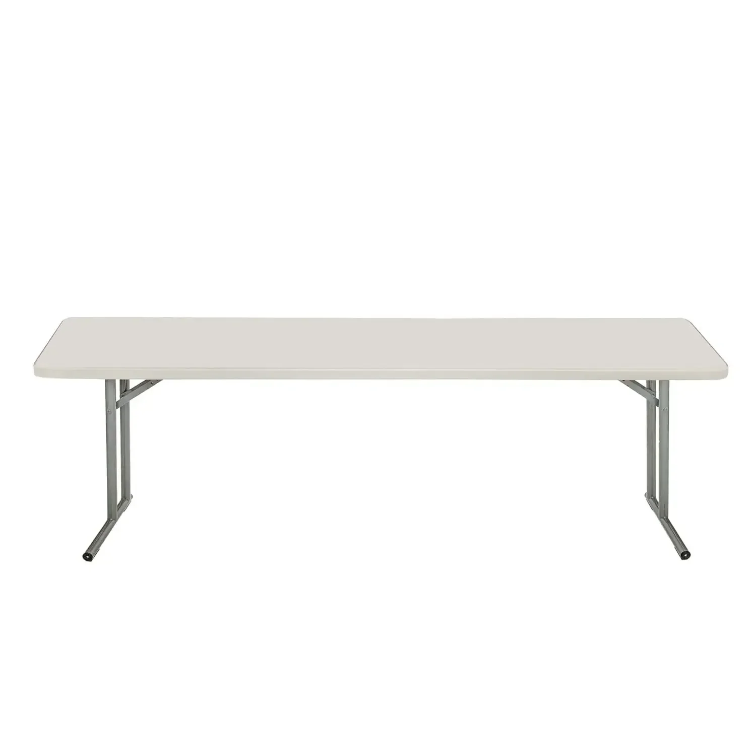 Table pliante de séminaire RapDuty, 8 pieds, 18 po x 96 po, gris clair