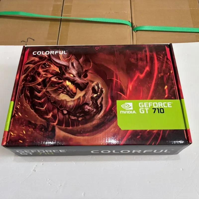 Seven Rainbows GT710 Gold Edition 2GB DDR3 Desktop Graphics Card for Office PC Independent Video GPU